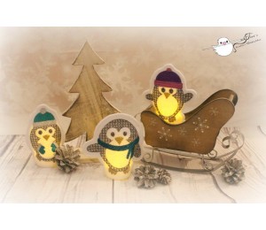 ITH - LED Teelichthülle Pingu Party